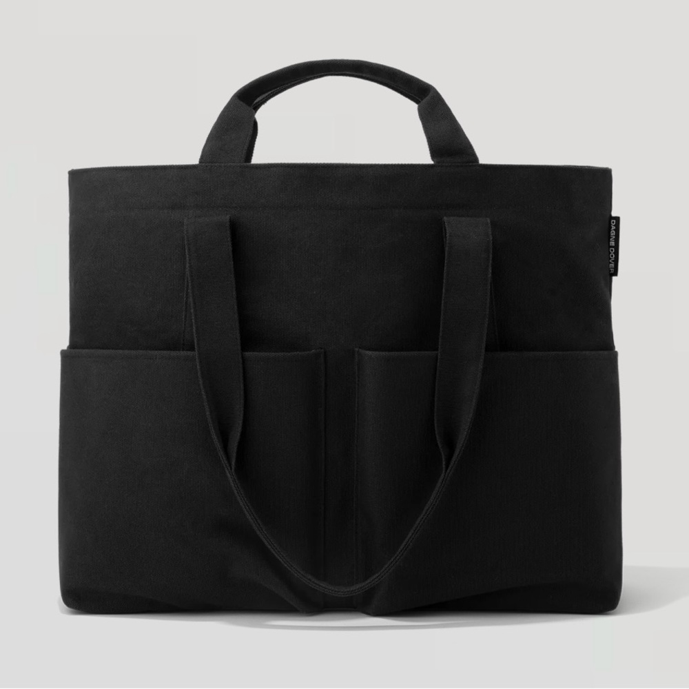 Dagne Dover Black Vida Cotton Tote Bag